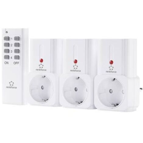 Renkforce Kit di prese 4 parti Ambiente interno 2000 W (1/4)