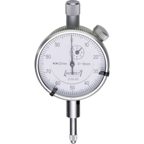 Hazet 2155-65 Comparatore 8 mm Lettura: 0.01 mm (1/5)