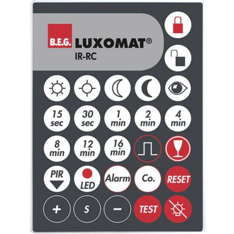 B.E.G. Brück 92000 Telecomando per rilevatore di movimento Funzione luce permanente, Funzione vacanza (1/2)