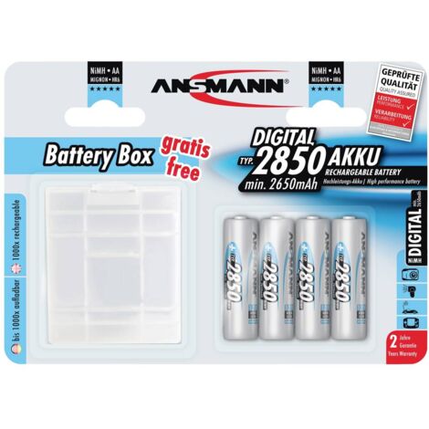 Ansmann Batteria ricaricabile Stilo (AA) NiMH 2850 mAh 1.2 V 1 KIT (1/3)