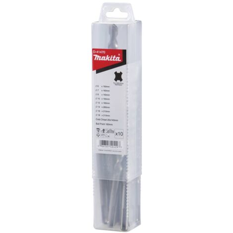Makita D-41470 Kit punte perforatrici 10 parti SDS-Plus 1 KIT