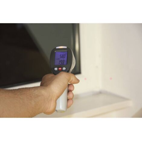 Termometro A Infrarossi VOLTCRAFT IR 650-16D - Ottica 16:1, Range -40°C A +650°C, Laser Doppio, Emissione Regolabile