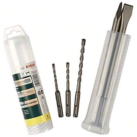 Punte E Scalpelli Per Cemento SDS Plus Bosch 2607019455 set 5 pz