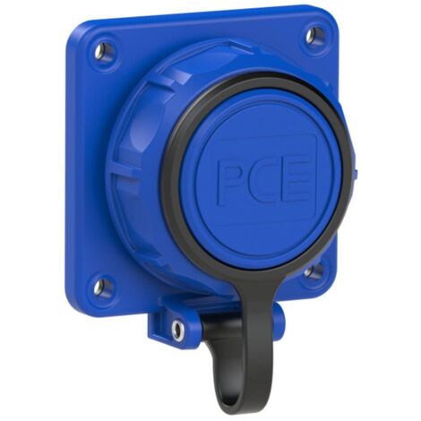 Presa Elettrica PCE IP68 - Fissaggio A 4 Punti, Colore Blu - 2