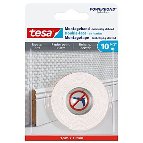tesa Mounting Tape for Wallpaper & Plaster 10kg/m