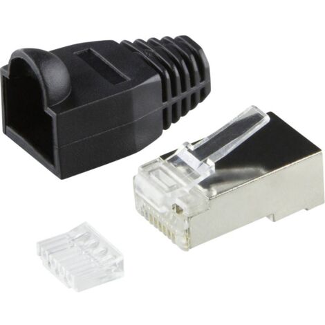 100 Connettori RJ45 Cat6 UTP Maschio 8P8C - Spine Non Schermate Placcate Oro