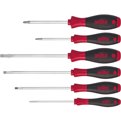 Wiha Set di giravite SoftFinish® A taglio, Pozidriv, 6 pz (07153)