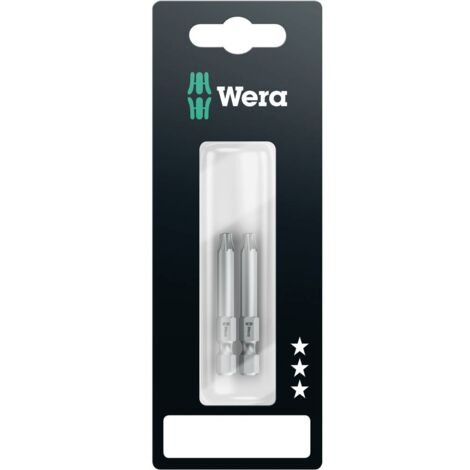 Wera 867/4 Z 50mm SB SiS 05073720001 Inserto Torx T 10 Acciaio per utensili legato, duro F 6.3 2 pz. (1/5)