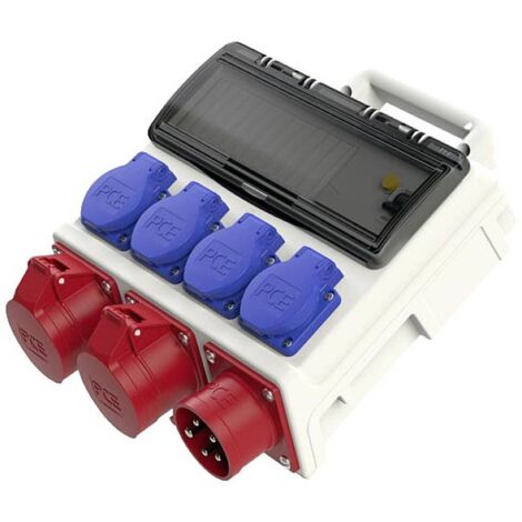 Quadro Elettrico Da Cantiere SOL-TEC 32/16A Distributore Di Corrente A Muro