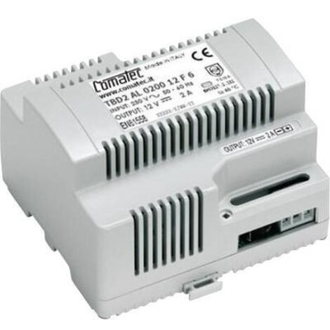 Comatec TBD2/AL.0200.12/F6 Alimentatore per guida DIN 12 V/DC 2 A 24 W Contenuto 1 pz.