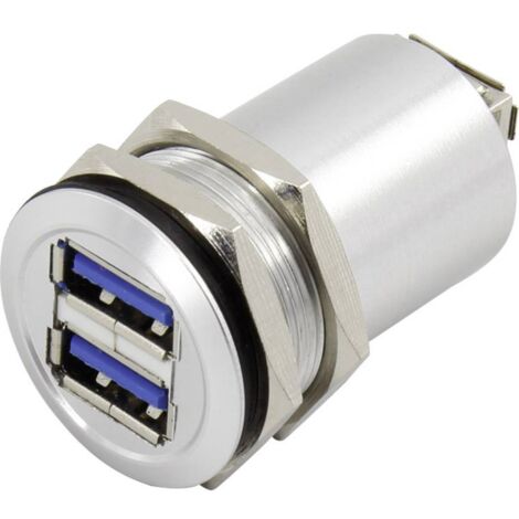 TRU COMPONENTS USB-14-BK Presa doppia da incasso USB A 3.0 Presa Contenuto: 1 pz. (1/3)
