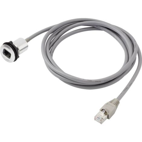 TRU COMPONENTS RJ45-01-BK Presa da incasso RJ45 1408771 Presa, Spina dritta Poli: 8P8C Numero di poli 8P8C Nero 1 pz. (1/3)