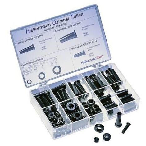 HellermannTyton HOTKIT Kit di manicotti antipiega PVC 100 Parti (1/4)