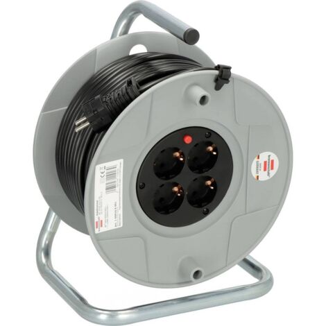 Brennenstuhl 1099160001 Avvolgicavo 50.00 m Nero Spina schuko (1/5)