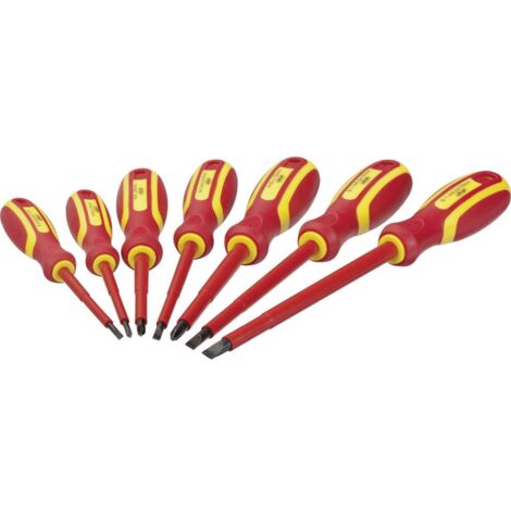 Vigor VDE Kit cacciaviti 7 parti Taglio, Croce Phillips (1/5)