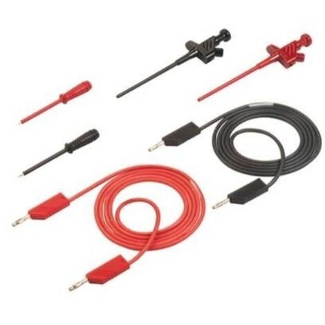 Hirschmann Test & Measurement PMS 4 CO KIT puntali Spina a banana 4 mm Spina a banana 4 mm 1.00 m Nero, Rosso 1 KIT