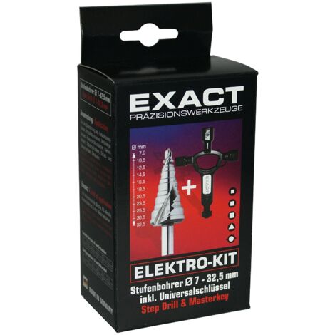 Exact 70606 HSS Punta a gradini Alberino cilindrico 1 KIT (1/3)
