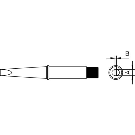 Weller 4CT6D8-1 Punta di saldatura Forma a scalpello, dritta Dimensione punta 5 mm Contenuto 1 pz. (1/2)