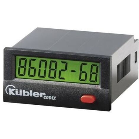 Contaore di esercizio Kübler Group Codix 134 LCD, 99999h59m/ 99999.99 h, Optoisolatore 10 - 260 V CA/CC (1/2)
