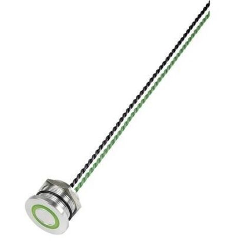 TRU COMPONENTS 649962 PS223P10Y01G24T Interruttore piezoelettrico Verde (Ø) 28 mm 1 pz. (1/2)