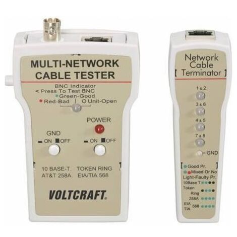 Tester cavi VOLTCRAFT CT-1 Adatto per RJ-45, BNC (1/3)