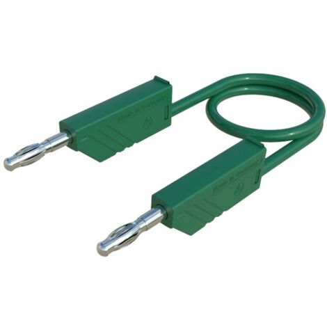 CAVO DI MISURA [ SPINA A LISTELLO 4 MM - SPINA A LISTELLO 4 MM] 1.50 M VERDE SKS HIRSCHMANN CO MLN 150/2 5 (1/4)