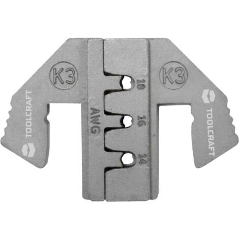 TOOLCRAFT PLE-0K3 Matrici di crimpaggio Matrice di crimpaggio K3 di Deutsch Adatto per marchio: TOOLCRAFT PZ-500 (1/5)