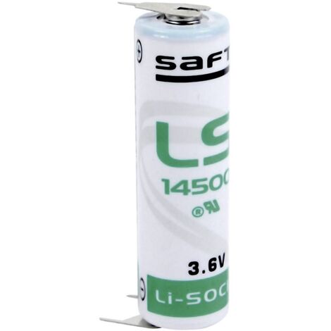 Saft LS 14500 3PFRP Batteria speciale Stilo (AA) terminali a saldare a U Litio 3.6 V 2600 mAh 1 pz.