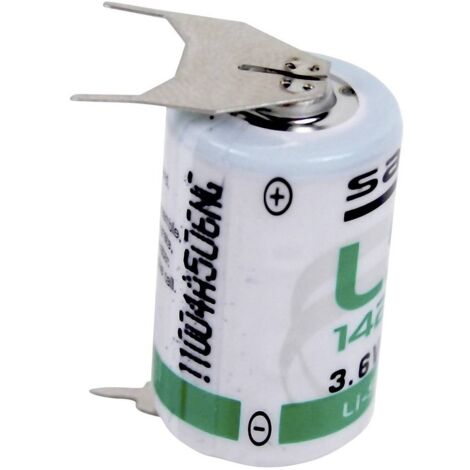 Saft LS 14250 3PF Batteria speciale 1/2 AA terminali a saldare a U Litio 3.6 V 1200 mAh 1 pz.