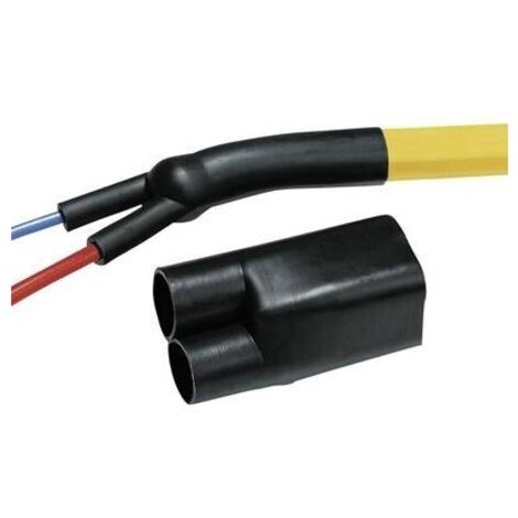 HellermannTyton 402-16039 Ripartitore preformato termorestringente 2 vie Diametro interno prima restringimento: 21 mm 1