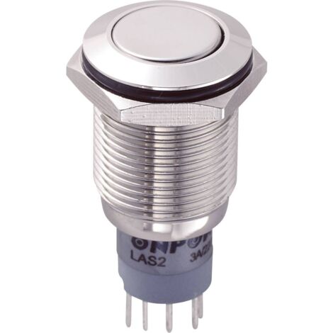 TRU COMPONENTS 701942 LAS2GQF-11/N/P Pulsante antivandalo 250 V/AC 3 A 1 x On / (On) Momentaneo 1 pz. (1/2)