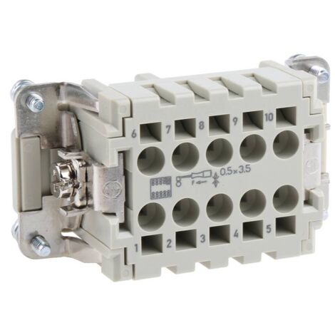 Harting 09 33 010 2716 Inserto femmina Han® E 10 + PE Gabbia a molla 1 pz. (1/4)