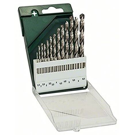 Bosch Accessories 2609255061 HSS Kit punte a spirale da metallo 13 parti 1.5 mm, 2 mm, 2.5 mm, 3 mm, 3.5 mm, 4 mm, 4.5 (1/4)