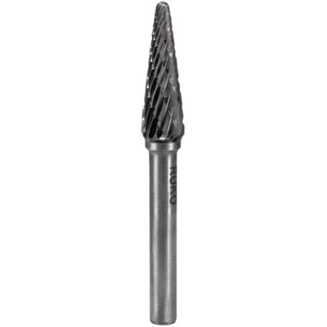 RUKO 116233 Punta fresatrice Metallo temprato Cono 6 mm Lunghezza operativa 18 mm Diametro albero 6 mm (1/5)