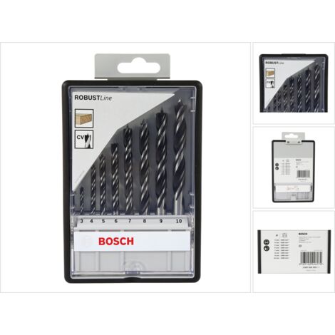 Kit punte a spirale da legno 8 parti Bosch Accessories 2607010533 Alberino cilindrico 1 KIT
