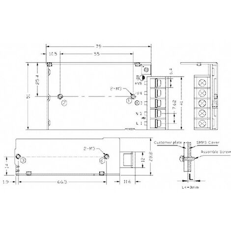 Kingled - Alimentatore con Presa 120W DC 24V 5A Connettore Jack 5.5