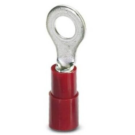 Phoenix Contact 3240020 Capocorda ad anello Sezione Max=1.50 mm² Ø foro=6.5 mm Parzialmente isolato Rosso 100 pz.