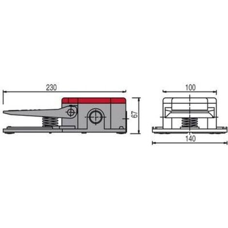 Interruttore A Pedale TFS-402 In Alluminio Antiscivolo: Robusto E Stabile, 380V/220V Con Contatti In Argento Per Macchinari E Medicali - 4