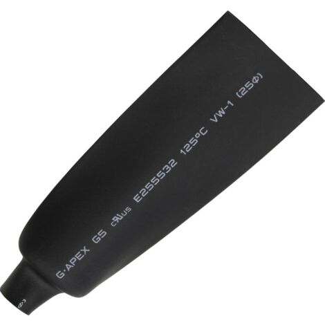 GUAINA TERMORETRAIBILE SENZA COLLA NERO 25 MM RAPPORTO DI RESTRINGIMENTO21 TRU COMPONENTS 1570158 B2G5-9 BK 5 M