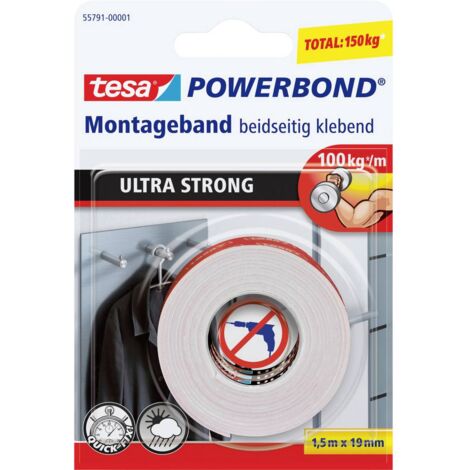 tesa®, POWERBOND® nastro per montaggio (L x P) 1500 mm x 19 mm 55791-01 contenuto: 1 pacco