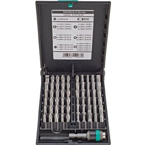 Bit Assortimento Bit-Safe, 61 Parti, Slot / 6 Sezioni / Ph / Pz / Torx®