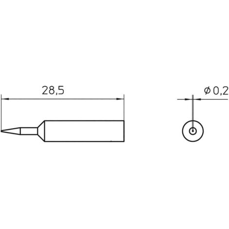Weller XNT 1S Punta di saldatura Forma tonda Dimensione punta 0.2 mm Contenuto 1 pz. (1/4)