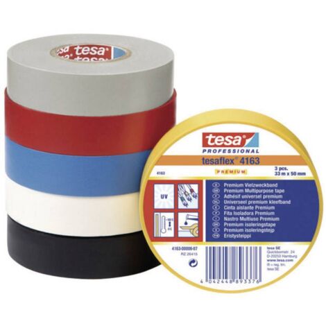 tesa PREMIUM 04163-00178-92 Nastro isolante tesaflex® 4163 Nero (L x L) 33 m x 15 mm 1 pz. (1/2)