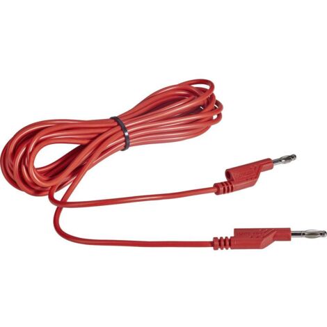 VOLTCRAFT MS5/RT Cavo di misura Spina a banana 4 mm Spina a banana 4 mm 5.00 m Rosso 1 pz.