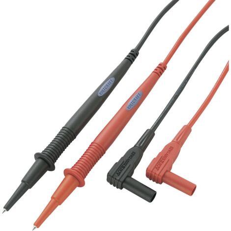 KIT puntali di sicurezza 1.00 m Nero, Rosso VOLTCRAFT MS-1A