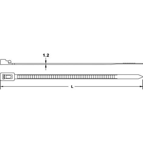 TRU COMPONENTS TC BT 500 7.6 N Fascetta Per Cavi 500 Mm 7.6 Mm Naturale Stabilità Chimica 100 Pz - 5