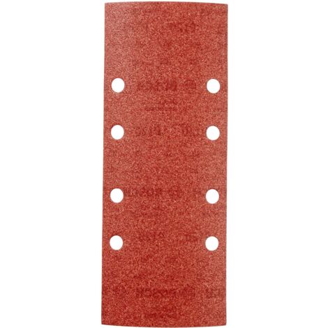 Bosch 2607017100 25 Fogli Abrasivi Orbitale, Grana 120, 93 x 230 mm, 8 Fori