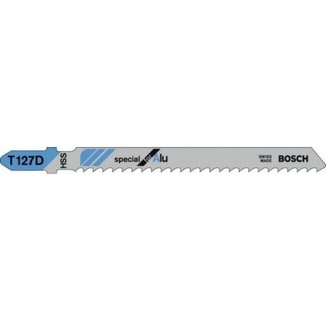 Scheda di 5 lame BOSCH HSS T127D Progressive in alluminio - 2608631017