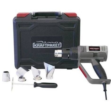 Dino KRAFTPAKET 130220 KRAFTPAKET DIY 2000W 50-600°C Termosoffiatore incl. custodia, incl. accessori, incl. Ventola 200