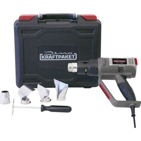 Dino KRAFTPAKET 130221 KRAFTPAKET PROFI 2000W 50-650°C Termosoffiatore incl. custodia, incl. accessori, incl. Ventola 2